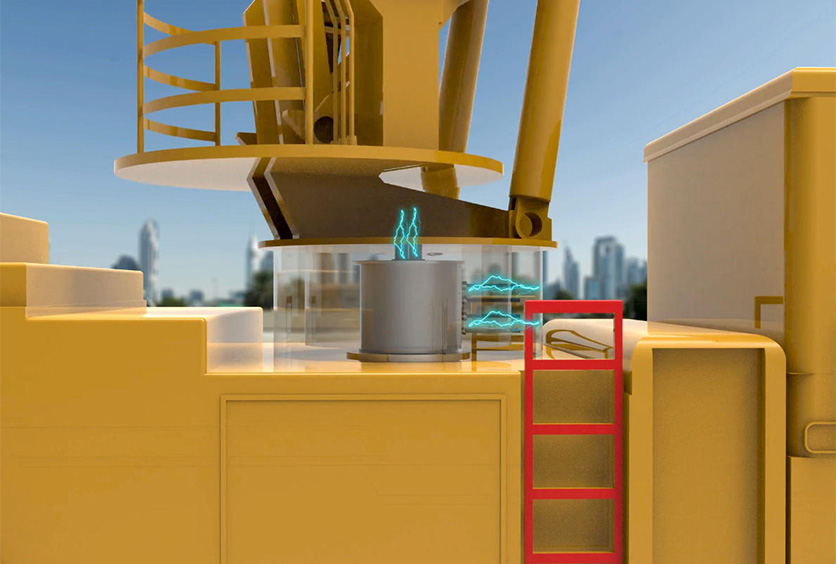 導電滑環在挖掘機，起重機，消防云梯車，高空作業車，打樁機等工程車的應用